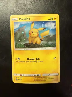 Pokemon TCG Pikachu SM183 Sun & Moon Black Star Promo Swirl NM - Image 1