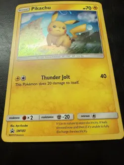 Pokemon TCG Pikachu SM183 Sun & Moon Black Star Promo Swirl NM - Image 4