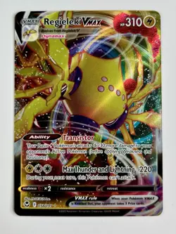 Regieleki VMAX 2022 Pokemon SWSH Silver Tempest Ultra Rare #058/195 * Near Mint - Image 1