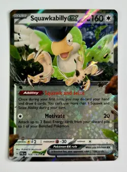 Squawkabilly ex 2023 Pokemon Paldea Evolved Double Rare #169/193 * Near Mint - Image 1
