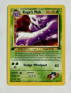 Koga's Muk 2000 Pokemon Gym Challenge 1st Edition Rare #26/132 * Near Mint - Image 1