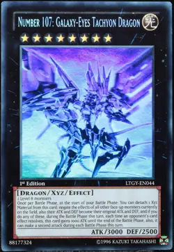 Yu-Gi-Oh! Number 107: Galaxy-Eyes Tachyon Dragon LTGY 1.Edition Ghost Rare [NM] - Image 1