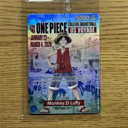 Bandai Namco One Piece Card Game US Voyage Monkey.D.Luffy ST01-001 Character - Image 1