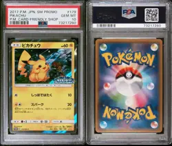 Pokemon Card - PSA 10: PIKACHU #179 (P. FRIENDLY SHOP) JAPANESE SM PROMO YR 2017 - Image 3