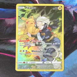 Pokemon Pikachu TG05/TG30 Lost Origin Trainer Gallery Full Art Holo Card - Image 1
