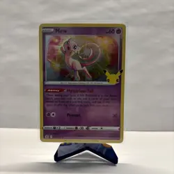 Mew 11/25 Holo Rare Pokemon TCG Celebrations 25th Anniversary NM - Image 1