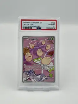 PSA 10 GEM MINT Exeggcute IR 192/191 Surging Sparks Illustration Rare Pokemon - Image 1