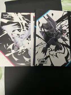 Pokemon Black Bolt & White Flare Binder ONLY Set - *1 of Each* BOTH Brand New - Image 1
