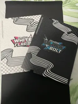 Pokemon Black Bolt & White Flare Binder ONLY Set - *1 of Each* BOTH Brand New - Image 2