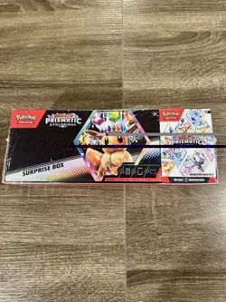 Pokemon Prismatic Evolutions Sam’s Club Surprise Box + Booster Bundle Sealed - Image 1