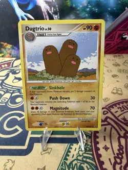 Dugtrio Platinum 24/127 Regular Rare Pokemon TCG - Image 1