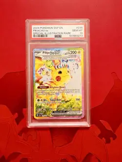 PSA 10 Gem Mint Pokemon Pikachu ex 238/191 Surging Sparks Holo Rare - Image 1