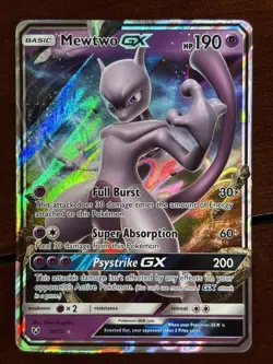 Pokemon Shining Legends Mewtwo GX 39/73 Ultra Rare Holo Rare - Image 1