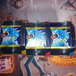 Pokemon Sun & Moon: Hidden Fates Tin 3x Art Set Sealed Charizard Gyarados Raichu - Image 5