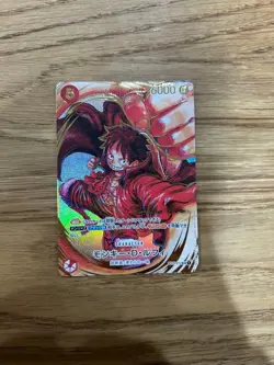 Monkey D. Luffy Eiichiro Oda Signed SR Parallel ST01-012 Trading Card - Image 1