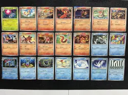 Pokemon Temporal Forces Complete Common, Uncommon & Holo Rare 140 Card Set - Image 3