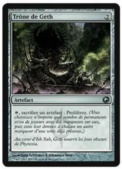 mtg magic Throne of Geth FRENCH vf fr trone de Geth scars of mirrodin - Image 1