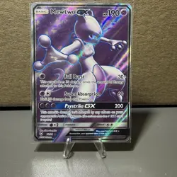 Mewtwo GX (Full Art) 72/73 Shining Legends Holo Pokemon TCG NM - Image 1