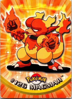 2000 Topps Pokemon TV Animation Edition Series 3 Non Holo #126 Magmar - Image 1