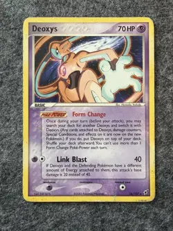 Pokemon TCG Deoxys 16/107 Holo Rare Ex Deoxys Vintage WOTC MP/HP - Image 1