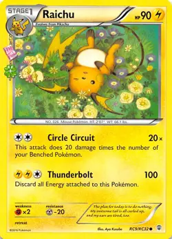 Raichu RC9/RC32 Generations Radiant Collection Pokemon 006489 - Image 1