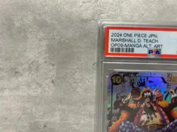 PSA 10 Teach OP09-093 Manga Alt Art Emperors in the New World ONE PIECE Japanese - Image 3