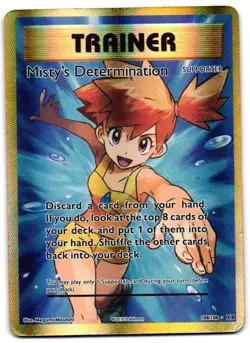 Misty's Determination 108/108 - Evolutions Rare Ultra Pokemon TCG - DMG Card - Image 1