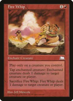 Magic the Gathering (mtg): WTH: Fire Whip (x 4) - Image 1