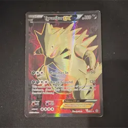 Pokemon Tyranitar EX Full Art Ultra Rare XY Ancient Origins Holo 91/98 180 HP - Image 1