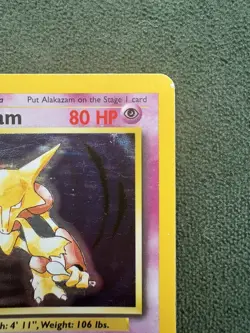 Pokemon TCG Alakazam *Base Set* 1/102 Unlimited, Vintage English Holo Rare - Image 3