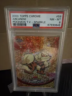 2000 topps chrome pokemon #59 arcanine - Image 1