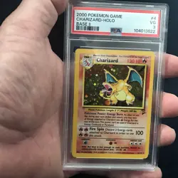 131118208 Charizard 2000 Pokemon Set 2 #4 Holo PSA 3 - Image 1
