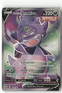 Pokemon Galarian Slowking V (Full Art) Ultra Rare SWSH06: Chilling Reign 178/198 - Image 1