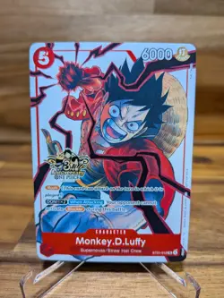 Monkey D. Luffy ST01-012 3rd Anniversary Three Brothers Pack Promo One Piece TCG - Image 1