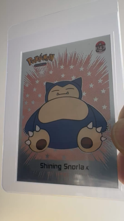 💥 Shiny SNORLAX Pokemon Vintage Art CARD Metallic Foil Collectible Anime NM💥 - Image 2