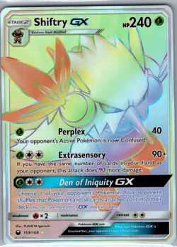 Shiftry GX (Secret) 169/168 SM - Celestial Storm - Pokemon Card - NM - Image 1