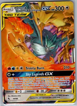 Moltres & Zapdos & Articuno GX 44/68 Hidden Fates - Pokemon Card - NM - Image 1