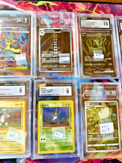 1996-2025 Pokemon Graded Cards Lot Vintage and Modern 10x Slabs TAG CGC - PSA - Image 3