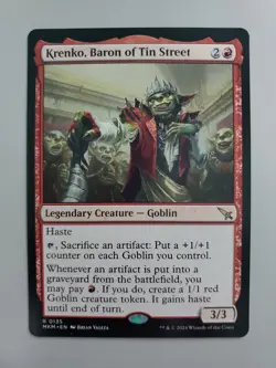 MTG Krenko, Baron of Tin Street Murders at Karlov Manor 0135 Regular Rare - Image 1