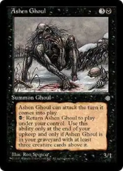 Ashen Ghoul x4 Ice Age MtG LP to NM - Image 1
