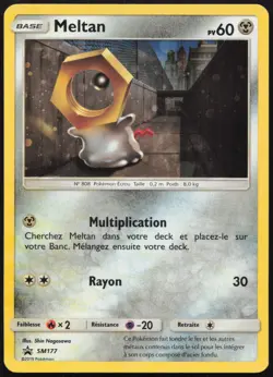 Carte Pokemon Meltan SM177 Holo Promo SM Francais - Image 1