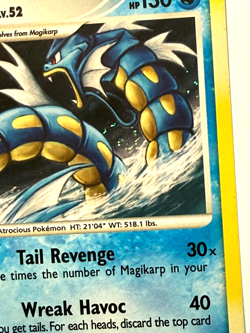 Pokemon TCG Gyarados (DP Stormfront) 019/100 Holo Rare Deck Exclusives SWIRL - Image 3