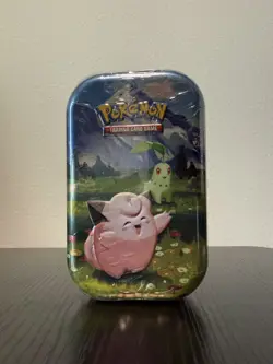 Pokemon: Mega Evolution Ascended Heros Mini Tin English - Clefairy & Chikori - Image 1