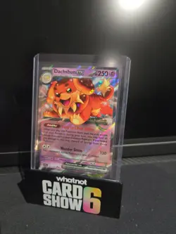 Pokemon Stellar Crown Dachsbun EX 067 Double Rare NM - Image 1