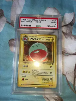 1997 POKEMON JAPANESE JUNGLE - ELECTRODE - HOLO #101 MINT PSA 9 - Image 1