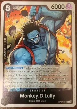 Monkey D. Luffy OP07-091 R 500 Years in the Future ONE PIECE Card Game English - Image 1