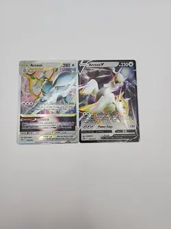 Arceus V And Vstar Metal Cards From Arceus UPC - Image 1