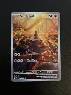 Pokemon TCG - Sandygast 214/193 Illustration Rare Card Paldea Evolved - Image 1