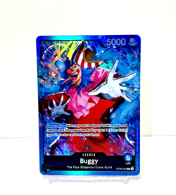 ONE PIECE ENGLISH CARD GAME HOLO CARTE BUGGY OP09-042 L LEADER ST EN NM - Image 1