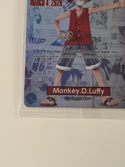 One Piece Monkey D. Luffy US Voyage College Basketball Promo Card (Sealed) - Image 5